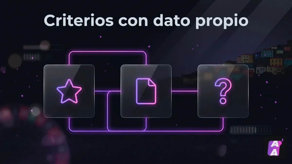 Comparación de criterios con dato propio, de jugadores o sin dato para elegir en Chile