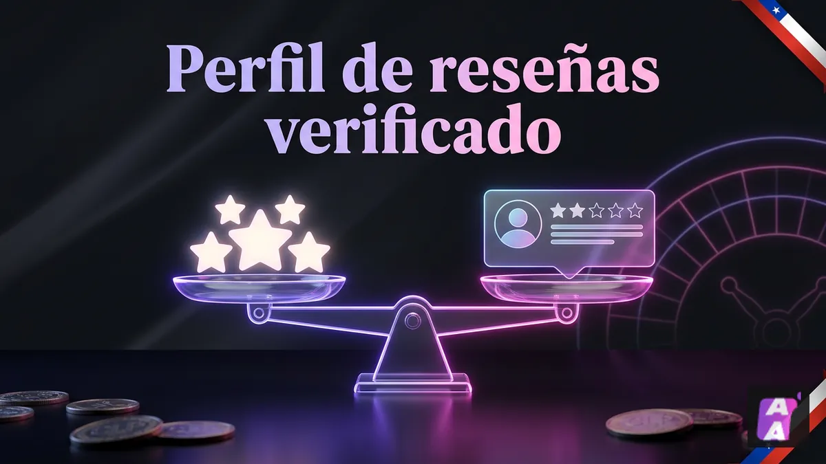 Balanza con estrellas que representa el perfil oficial verificado de Apuestalo en reseñas y su nota de confianza