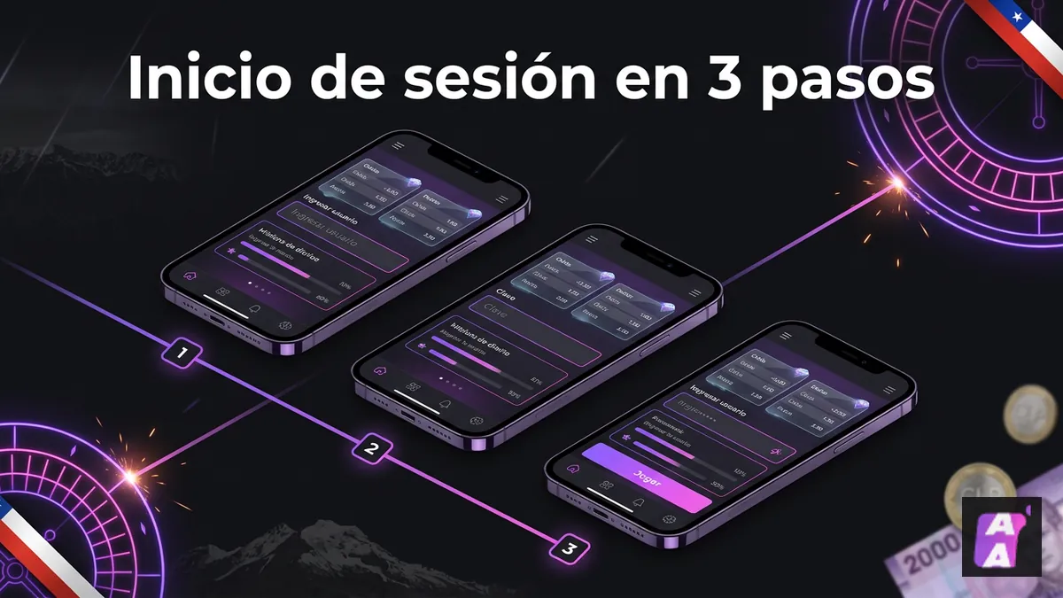 Pasos para iniciar sesión en Apuestalo desde el celular en Chile